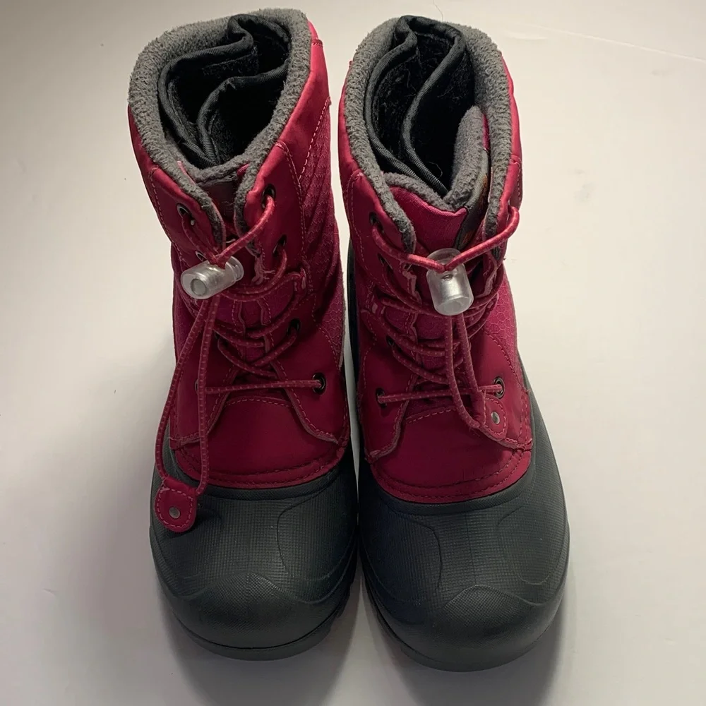 Girls northside size 4 pink and gray Snow Winter Boots